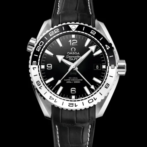 43,5 mm, acier sur bracelet en cuir doublé de caoutchouc|OMEGA Discount