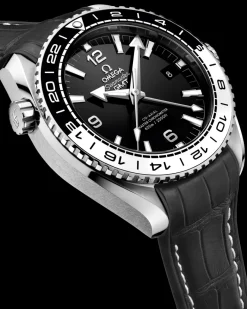 43,5 mm, acier sur bracelet en cuir doublé de caoutchouc|OMEGA Discount