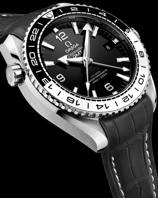 43,5 mm, acier sur bracelet en cuir doublé de caoutchouc|OMEGA Discount