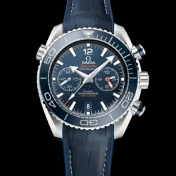 45,5 mm, acier sur bracelet en cuir doublé de caoutchouc|OMEGA Hot
