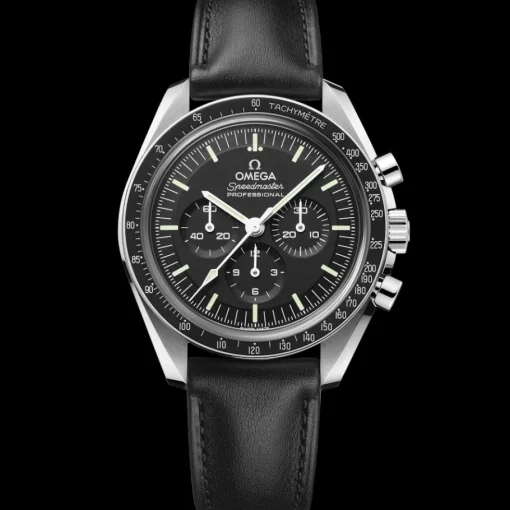 42 mm, acier sur bracelet en cuir|OMEGA Hot
