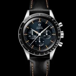 39,7 mm, acier sur bracelet en cuir|OMEGA Clearance
