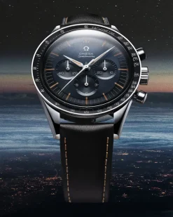 39,7 mm, acier sur bracelet en cuir|OMEGA Clearance