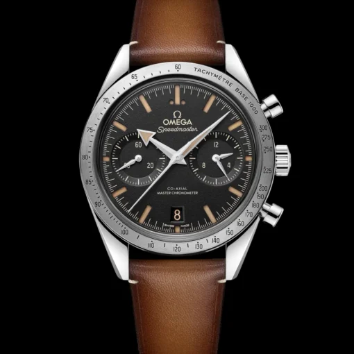 40,5 mm, acier sur bracelet en cuir|OMEGA Clearance