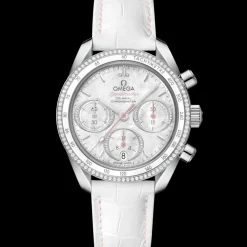 38 mm, acier sur bracelet en cuir|OMEGA Sale