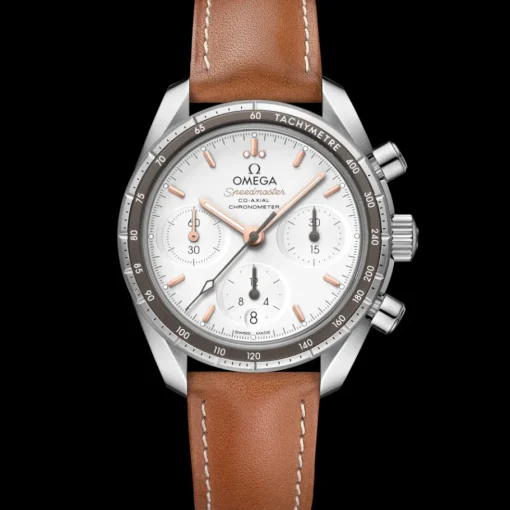 38 mm, acier sur bracelet en cuir|OMEGA Outlet
