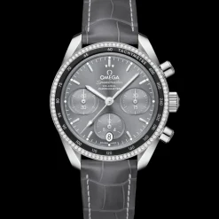 38 mm, acier sur bracelet en cuir|OMEGA Hot