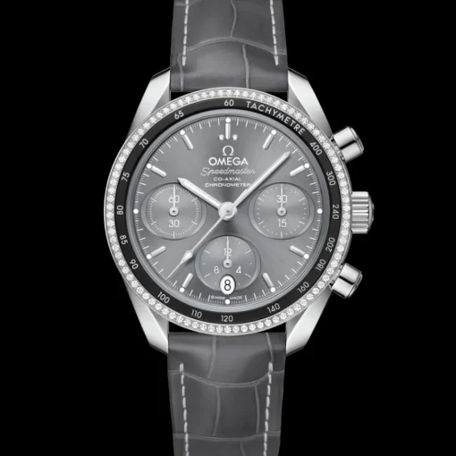 38 mm, acier sur bracelet en cuir|OMEGA Hot