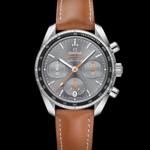 38 mm, acier sur bracelet en cuir|OMEGA Fashion