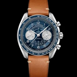 43 mm, acier sur bracelet en cuir|OMEGA Clearance
