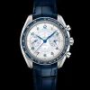 43 mm, acier sur bracelet en cuir|OMEGA Online