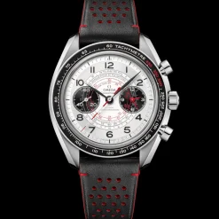 43 mm, acier sur bracelet en cuir|OMEGA Outlet