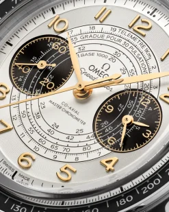 43 mm, acier sur bracelet en cuir|OMEGA Discount