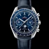 44,25 mm, acier sur bracelet en cuir|OMEGA Best
