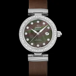 34 mm, acier sur bracelet en cuir|OMEGA Outlet