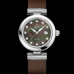 34 mm, acier sur bracelet en cuir|OMEGA Clearance