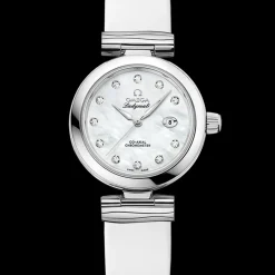 34 mm, acier sur bracelet en cuir|OMEGA Hot