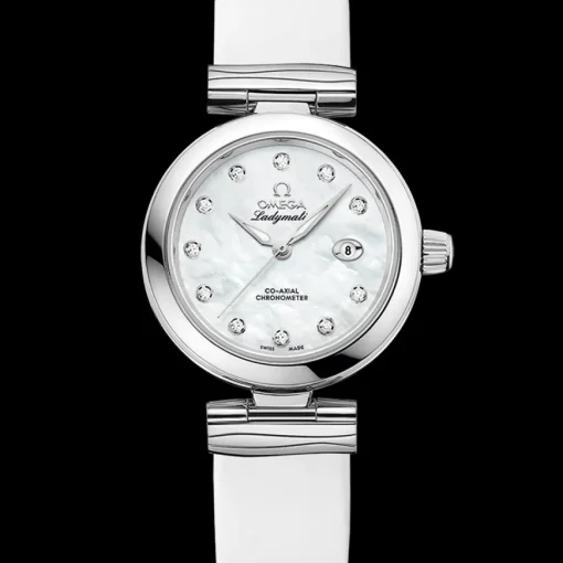 34 mm, acier sur bracelet en cuir|OMEGA Hot