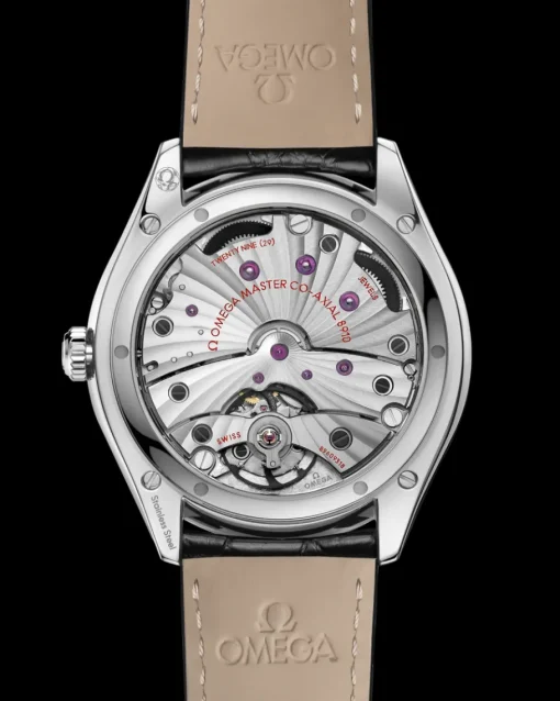 40 mm, acier sur bracelet en cuir|OMEGA Fashion
