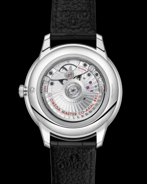 41 mm, acier sur bracelet en cuir|OMEGA New