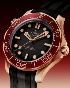 42 mm, Bronze gold sur bracelet caoutchouc|OMEGA New