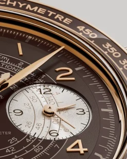 43 mm, Bronze gold sur bracelet en cuir|OMEGA New