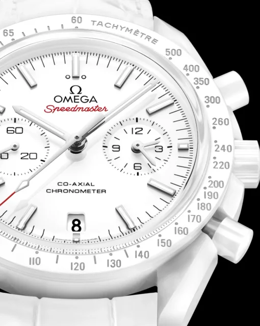 44,25 mm, céramique blanche sur bracelet en cuir|OMEGA Best