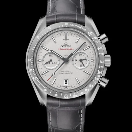 44,25 mm, céramique grise sur bracelet en cuir avec boucle déployante|OMEGA Clearance