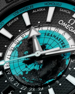 45,5 mm, céramique noire sur bracelet caoutchouc|OMEGA Discount