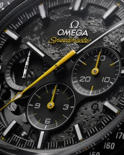 44,25 mm, céramique noire sur bracelet caoutchouc|OMEGA New