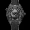 45,5 mm, céramique noire sur bracelet caoutchouc|OMEGA Hot