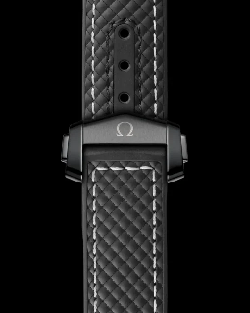 39,5 mm, céramique noire sur bracelet caoutchouc|OMEGA Best