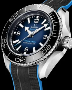 45,5 mm, O‑MEGASTEEL sur bracelet caoutchouc|OMEGA Outlet