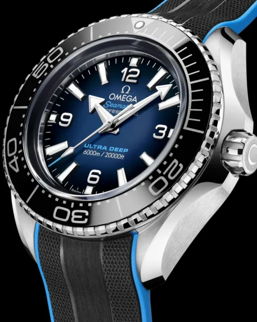 45,5 mm, O‑MEGASTEEL sur bracelet caoutchouc|OMEGA Outlet