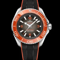 45,5 mm, O‑MEGASTEEL sur bracelet caoutchouc|OMEGA Hot