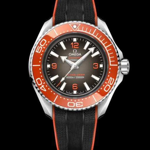 45,5 mm, O‑MEGASTEEL sur bracelet caoutchouc|OMEGA Hot