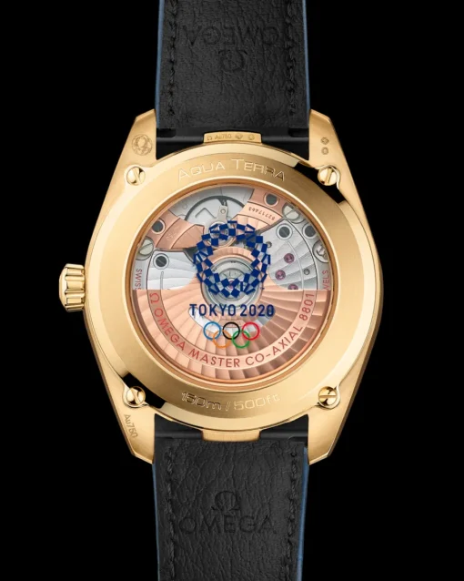 38 mm, or jaune sur bracelet en cuir|OMEGA Fashion