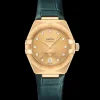 29 mm, or jaune sur bracelet en cuir|OMEGA Online