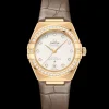 29 mm, or jaune sur bracelet en cuir|OMEGA Sale