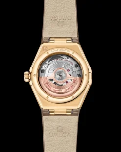 29 mm, or jaune sur bracelet en cuir|OMEGA Sale