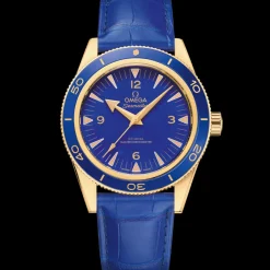 41 mm, or jaune sur bracelet en cuir|OMEGA Fashion