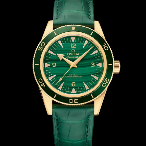 41 mm, or jaune sur bracelet en cuir|OMEGA Sale