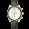 38 mm, or jaune sur bracelet en cuir|OMEGA Hot