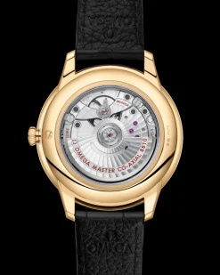 41 mm, or jaune sur bracelet en cuir|OMEGA Fashion