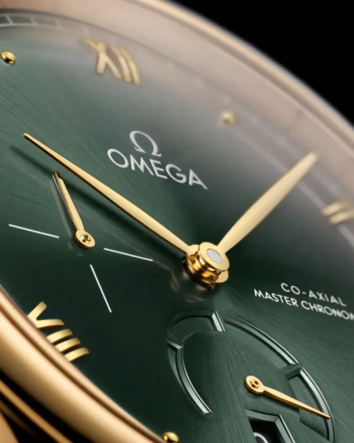 41 mm, or jaune sur bracelet en cuir|OMEGA Fashion
