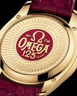 40 mm, or jaune sur bracelet en cuir|OMEGA Discount