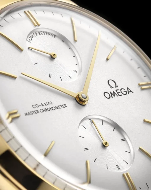 40 mm, or jaune sur bracelet en cuir|OMEGA Discount