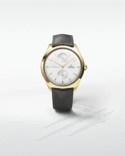40 mm, or jaune sur bracelet en cuir|OMEGA Discount
