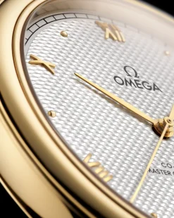 40 mm, or jaune sur bracelet en cuir|OMEGA Discount