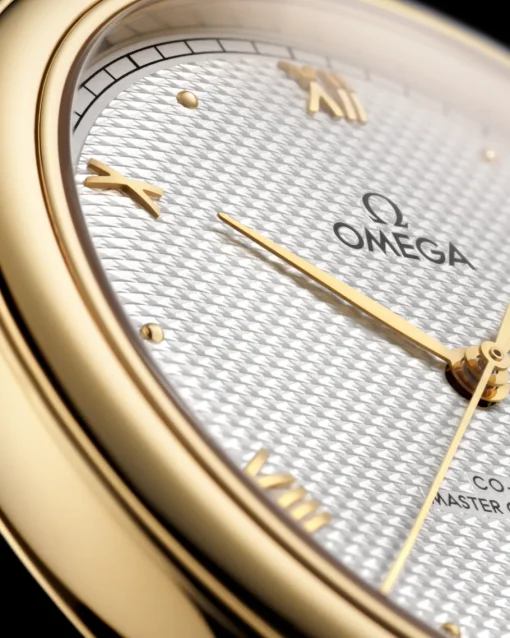 40 mm, or jaune sur bracelet en cuir|OMEGA Discount
